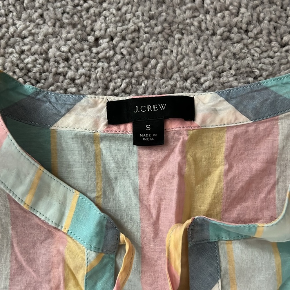 EUC J Crew Striped Beach / Pool Cover Up - Small - Picture 6 of 7